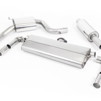 Seat Leon Cupra 300 2.0 TSI (Non GPF Models) - Resonated (Quieter) Cat-Back Exhaust System with Polished Oval Tips