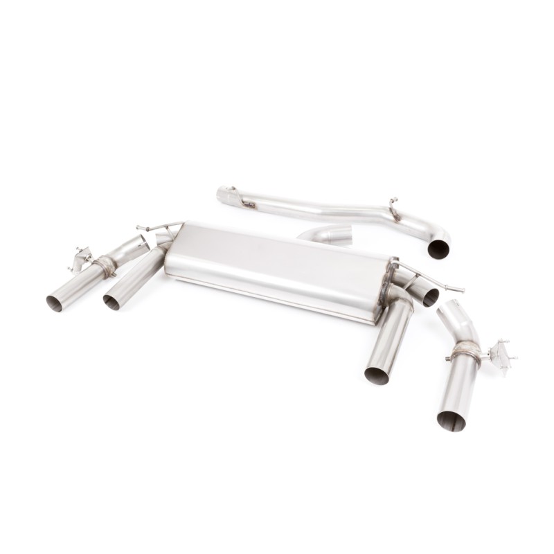 Seat Ateca Cupra 300 4Drive (GPF Models) - Non-Resonated (Louder) GPF/OPF Back Exhaust System with GT-100 Titanium Trims