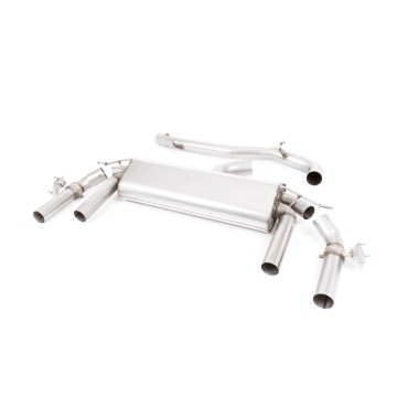 Seat Ateca Cupra 300 4Drive (GPF Models) - Non-Resonated (Louder) GPF/OPF-Back Exhaust System with GT-100 Burnt Titanium Trims