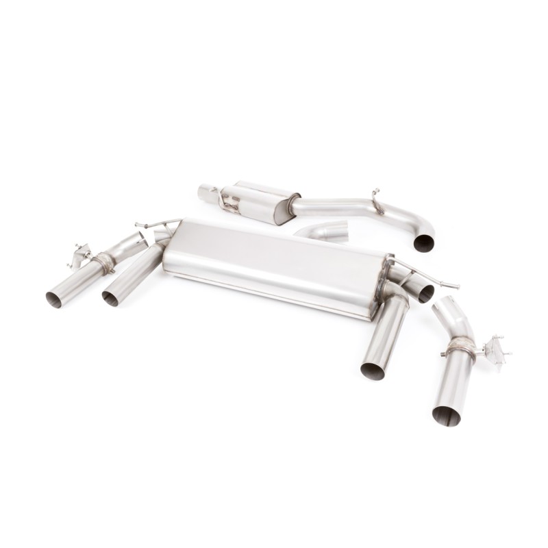 Seat Ateca Cupra 300 4Drive (GPF Models) - Resonated (Quieter) GPF/OPF-Back Exhaust System with JET-100 Carbon Trims