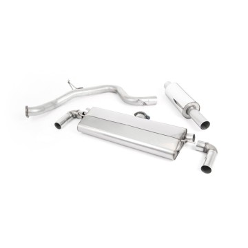 Seat Leon Cupra 290 (GPF Models) - Resonated (Quieter) Cat-Back Exhaust System with Dual Cerakote Black Oval Tips