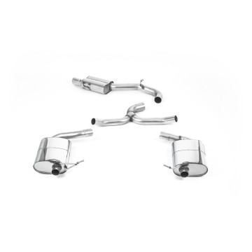 Seat Leon ST Cupra 300 (GPF Models) - Cat-Back Exhaust System with Polished Quad GT-80 Trims - EC Approved