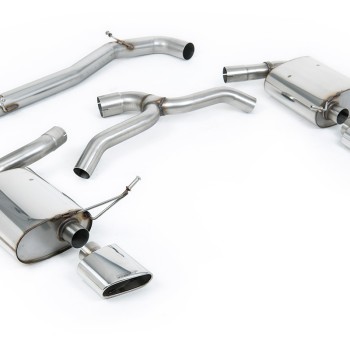 Seat Leon Cupra MK4 ST 310 & ST Cupra 300 - Non Resonated (Louder) Cat-Back Exhaust System with Polished Oval Tips