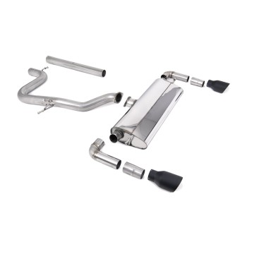 Seat Leon Cupra R 310ps - Non-Resonated (Louder) Cat-Back Exhaust System with GT-100 Cerakote Black Trims