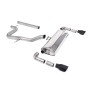 Seat Leon Cupra R 310ps - Non-Resonated (Louder) Cat-Back Exhaust System with GT-100 Cerakote Black Trims