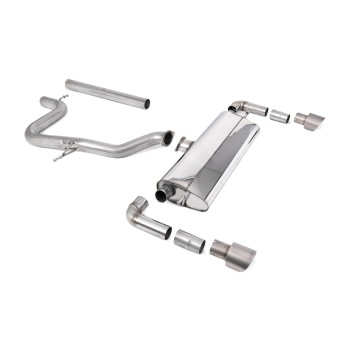 Seat Leon Cupra R 310ps - Non-Resonated (Louder) Cat-Back Exhaust System with GT-100 Titanium Trims