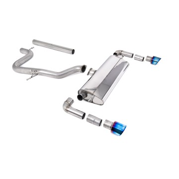 Seat Leon Cupra R 310ps - Non-Resonated (Louder) Cat-Back Exhaust System with GT-100 Burnt Titanium Trims