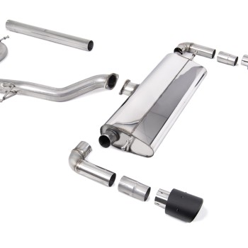 Seat Leon Cupra R 310ps - Non-Resonated (Louder) Cat-Back Exhaust System with JET-100 Carbon Fibre Trims