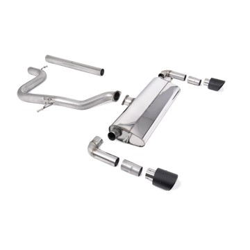 Seat Leon Cupra R 310ps - Non-Resonated (Louder) Cat-Back Exhaust System with JET-100 Carbon Fibre Trims