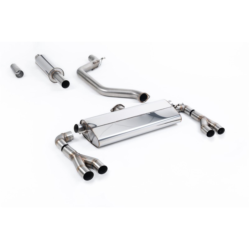 Seat Leon Cupra MK4 300ps (GPF Models) - Resonated (Quieter) 80mm OPF/GPF Back System - Fits to OE Tips
