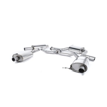 Skoda Octavia vRS 2.0 TSI 220/230/245ps - Resonated (Quieter) Cat-Back Exhaust System - Uses OE Tips