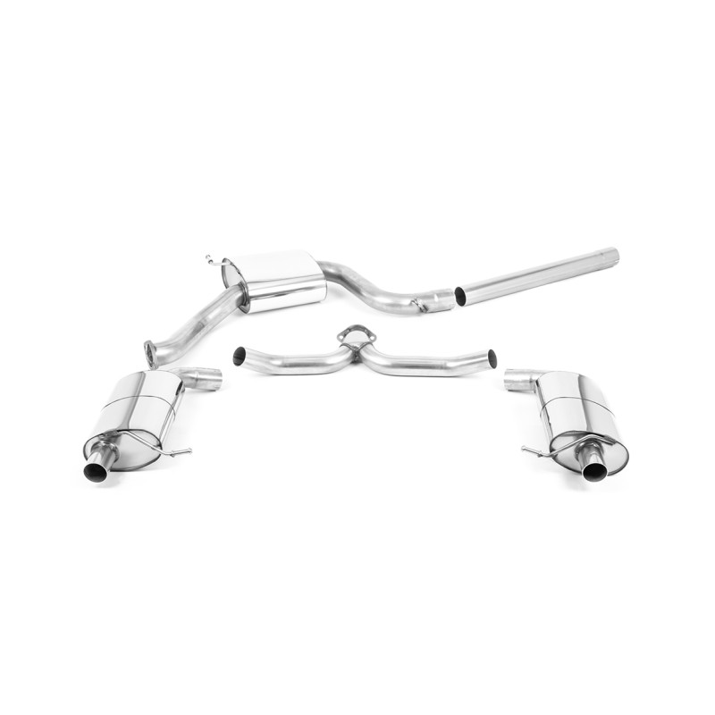 Skoda Octavia vRS 2.0 TSI 245ps (GPF & Post Facelift Models) - Resonated (Quieter) Cat Back Exhaust System - Uses OE Tips