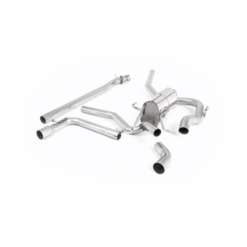 Suzuki Swift Sport 1.4 BoosterJet - Non-Resonated (Louder) Cat-Back Exhaust System with GT-115 Cerakote Black Trims