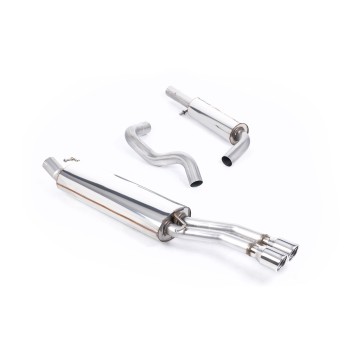 VW Bora/Jetta 1.8T/1.9TDI - Resonated (Quieter) Cat-Back Exhaust System with Twin Polished Tips