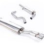 VW Bora/Jetta 1.8T/1.9TDI - Resonated (Quieter) Cat-Back Exhaust System with Twin Polished Tips