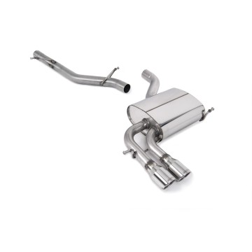 Audi A3 2.0T FSI Quattro - Non-Resonated (Louder) Cat-Back Exhaust System with Polished Trims