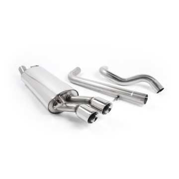 Seat Leon Cupra (1.8T/1.9 TDI) & VW Golf MK4 GTI (1.8T/1.9 TDI) - Non-Resonated (Quieter) Cat-Back Exhaust System with Twin Polished Trims