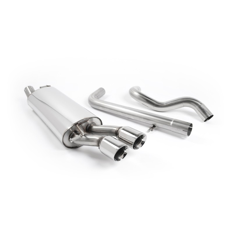 Seat Leon Cupra (1.8T/1.9 TDI) & VW Golf MK4 GTI (1.8T/1.9 TDI) - Non-Resonated (Quieter) Cat-Back Exhaust System with Twin Polished Trims