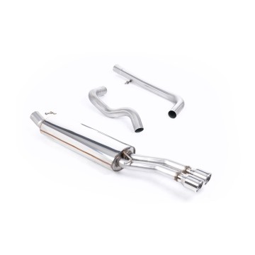 VW Bora/Jetta 1.8T/1.9TDI - Non-Resonated (Louder) Cat-Back Exhaust System with Polished Twin Tips
