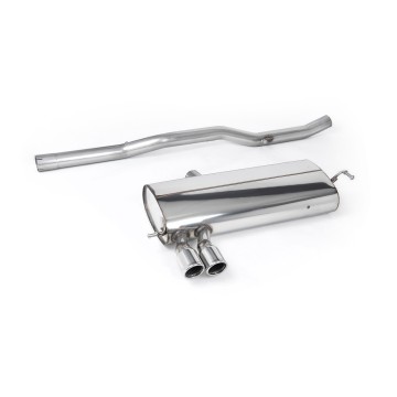 VW Golf MK4 4-Motion V6 - Non-Resonated (Louder) Cat-Back Exhaust System with Twin Polished Trims