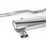 VW Golf MK4 4-Motion V6 - Non-Resonated (Louder) Cat-Back Exhaust System with Twin Polished Trims
