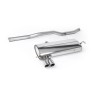 VW Golf MK4 4-Motion V6 - Non-Resonated (Louder) Cat-Back Exhaust System with Twin Polished Trims
