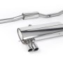VW Golf MK4 4-Motion V6 - Resonated (Quieter) Cat-Back Exhaust System with Twin Polished Trims