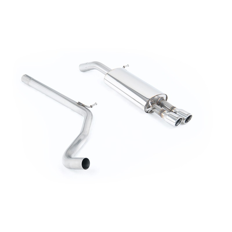 VW Polo GTI 1.8T - Non-Resonated (Louder) Cat-Back Exhaust System with Twin JET Trims