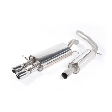 VW Polo GTI 1.8T - Resonated (Quieter) Cat-Back Exhaust System with Twin JET Trims