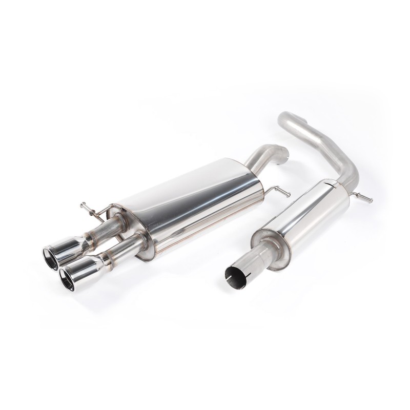 VW Polo GTI 1.8T - Resonated (Quieter) Cat-Back Exhaust System with Twin JET Trims