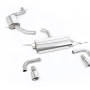VW Golf GTi Mk6 - Resonated (quieter) Cat-Back Exhaust System with Dual Polished Trims