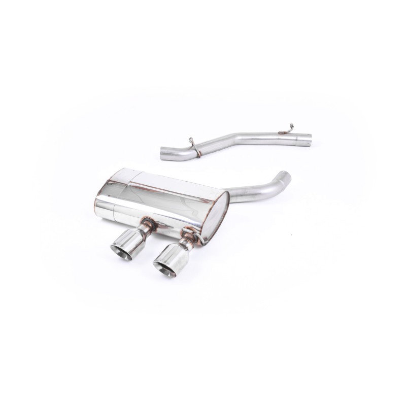 VW Golf MK5 R32 3.2 V6 - Non-Resonated (Louder) Cat-Back Exhaust System with Dual GT100 Trims