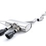 VW Golf R Mk6 - Non-Resonated (Louder) Cat-Back Exhaust System with Cerakote Black Trims