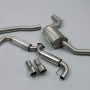 VW Golf GTi Mk6 - Part Resonated Cat-Back Race Exhaust System with Dual GT100 Trims