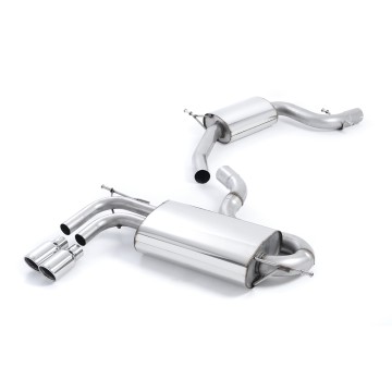 Audi A3/Seat Cupra + Leon/VW Golf MK5 GTI 2.0T - Resonated (Quieter) Cat-Back Exhaust System with Twin Polished Trims