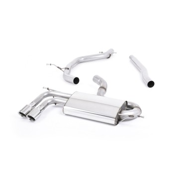 Audi A3 1.8 TSI - Non-Resonated (Louder) Cat-Back Exhaust System with Polished Trims