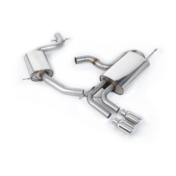 VW Golf Mk5 GTi Edition 30 2.0T - Resonated (Quieter) Cat-Back Exhaust System with Polished Tips