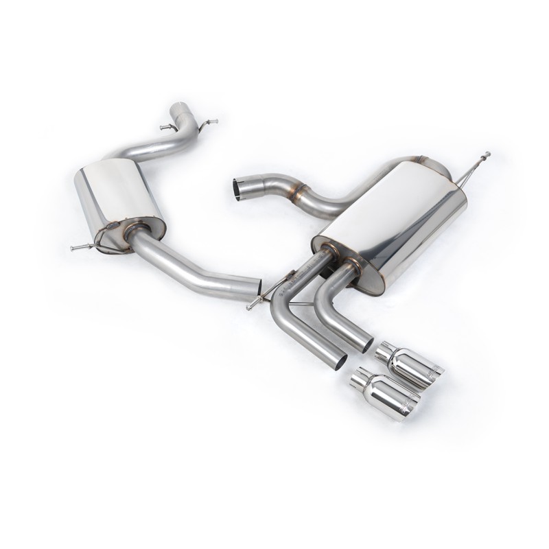 VW Golf Mk5 GTi Edition 30 2.0T - Resonated (Quieter) Cat-Back Exhaust System with Polished Tips