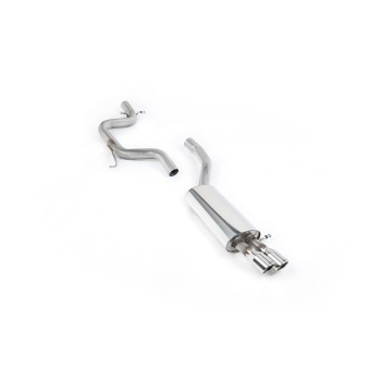 VW Jetta MK5 GLI 2.0T FSI - Non-Resonated (Louder) Cat-Back Exhaust System with Twin JET Trims