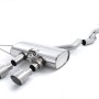VW Golf R Mk6 - Non-Resonated (Louder) Cat-Back Exhaust System with Titanium Trims