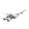 VW Golf R Mk6 - Non-Resonated (Louder) Cat-Back Exhaust System with Titanium Trims