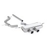 VW Golf Mk5 2.0 TDI 140PS - Non-Resonated (Louder) Cat-Back Exhaust System with Dual GT100 Trims (For R32 Valance)