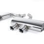 VW Golf GTi Mk5 - Resonated (Quieter) Cat-Back Exhaust System with Dual GT100 Trims (For R32 Valance)