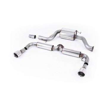 VW Golf Mk6 GTi Edition 35 - Resonated (Quieter) Cat-Back Exhaust System with Polished Trims