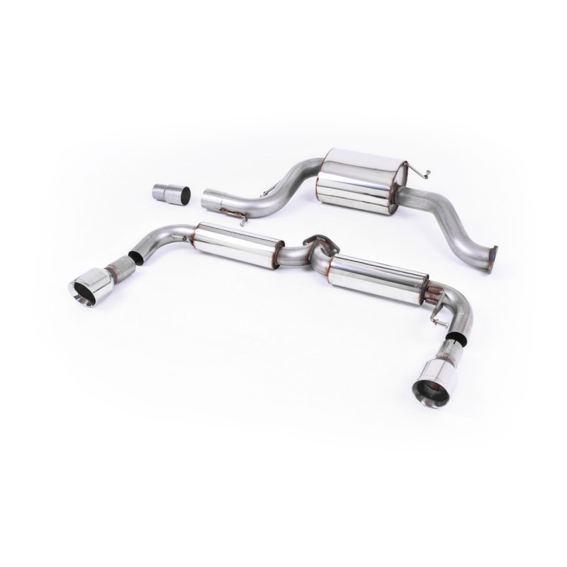 VW Golf Mk6 GTi Edition 35 - Resonated (Quieter) Cat-Back Exhaust System with Polished Trims