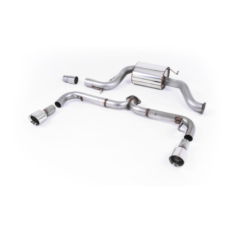 VW Golf Mk6 GTi Edition 35 - Non-Resonated (Louder) Cat-Back Exhaust System with Polished Trims