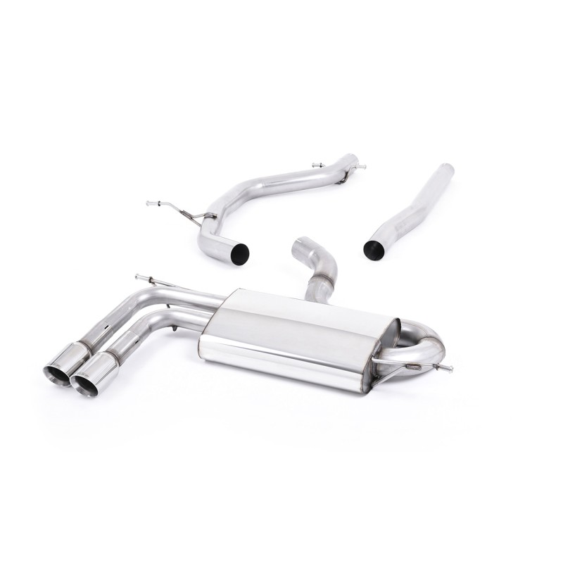 Audi A3/VW Golf GTD/Scirocco GT - TDI 2.0 170PS - DPF-Back Exhaust System with Polished Trims