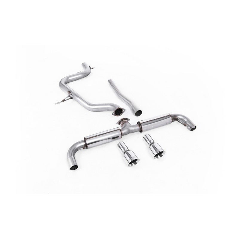 VW Golf GTD Mk6 TDI 170PS - DPF-Back Exhaust System with Polished Dual GT100 Tips (GTI Style)