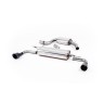 VW Golf GTi Mk6 - Resonated (Quieter) Cat-Back Exhaust System with Black GT100 Trims