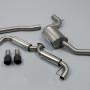 VW Golf GTi Mk6 - Part Resonated Cat-Back Race Exhaust System with Matt Black Trims
